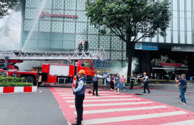 DIỄN TẬP PCCC & CNCH TẠI SAIGON CENTRE